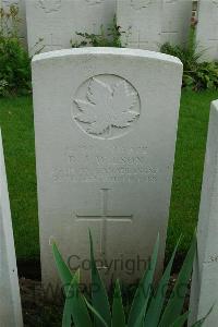 Canada Cemetery Tilloy Les Cambrai - Wilson, R J